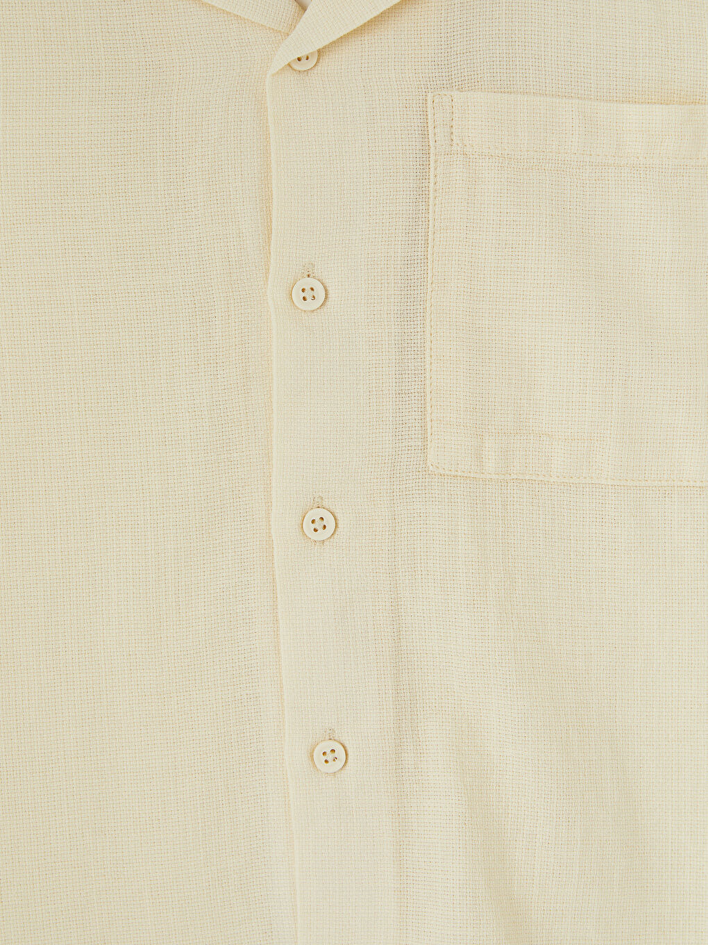 Ekru Resort Yaka Armürlü Erkek Çocuk Gömlek-2