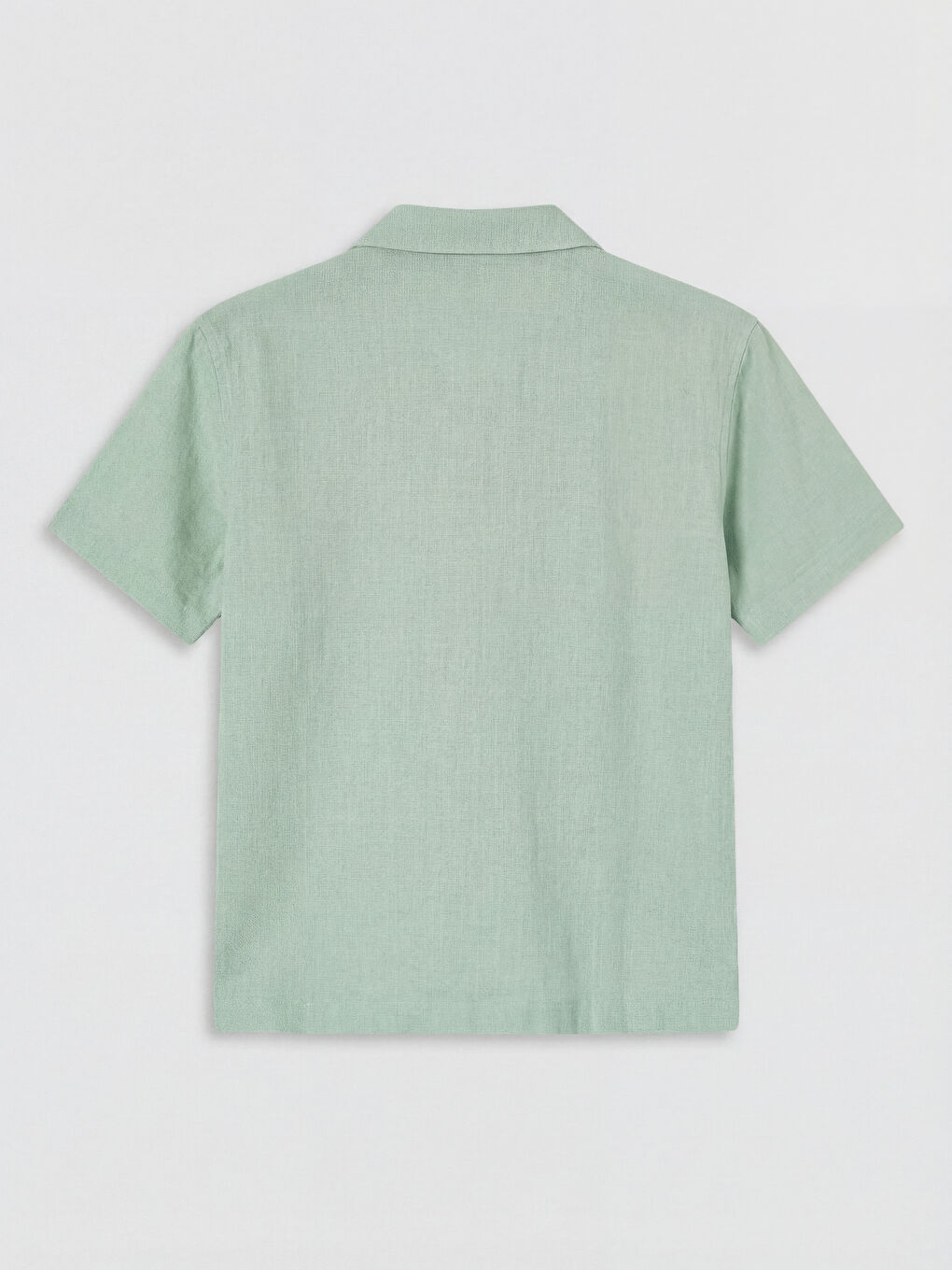 Yeşil Resort Yaka Armürlü Erkek Çocuk Gömlek-1