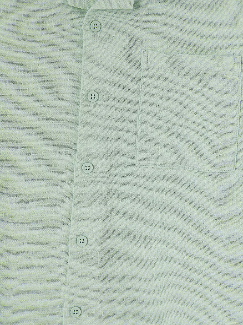 Yeşil Resort Yaka Armürlü Erkek Çocuk Gömlek-2