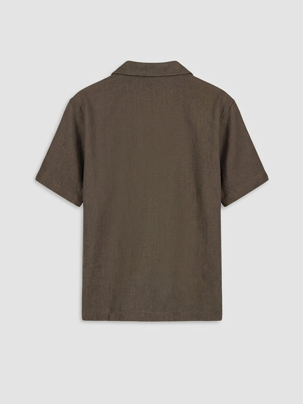 Kahverengi Resort Yaka Armürlü Erkek Çocuk Gömlek-1