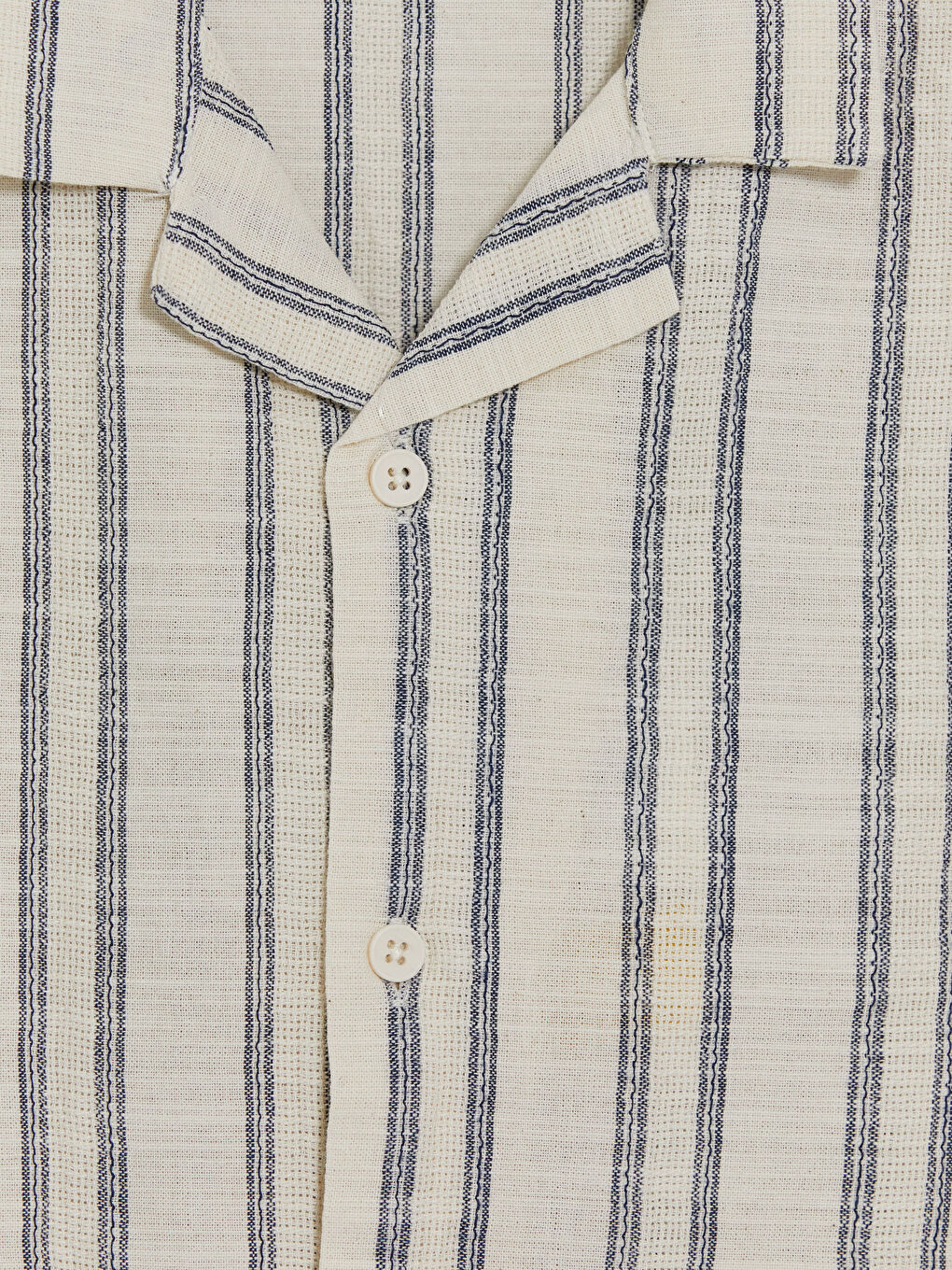Ekru Resort Yaka Çizgili Armürlü Erkek Çocuk Gömlek-2