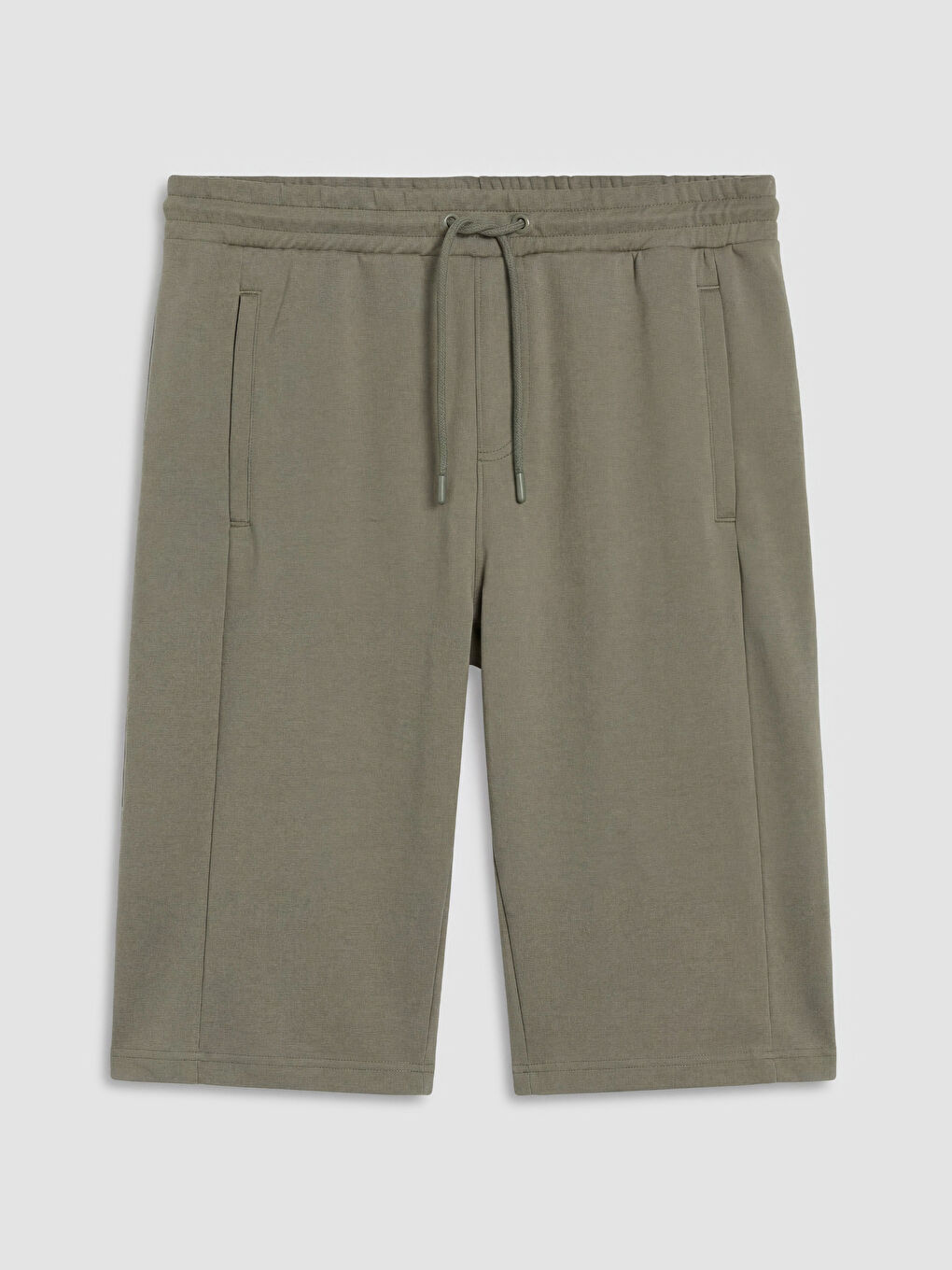 Haki Standart Kalıp Erkek Roller Şort