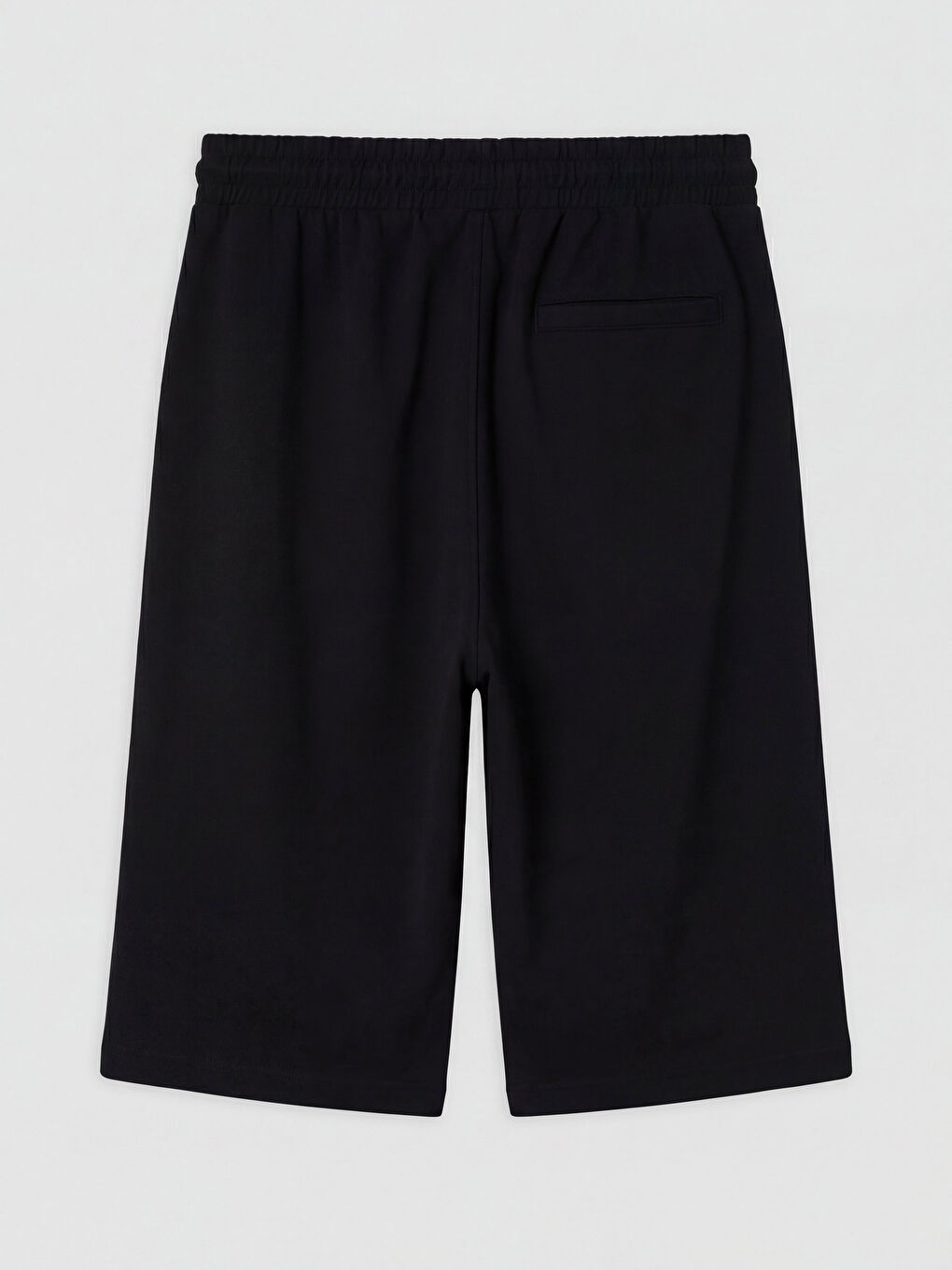 Siyah Standart Kalıp Erkek Roller Şort-1