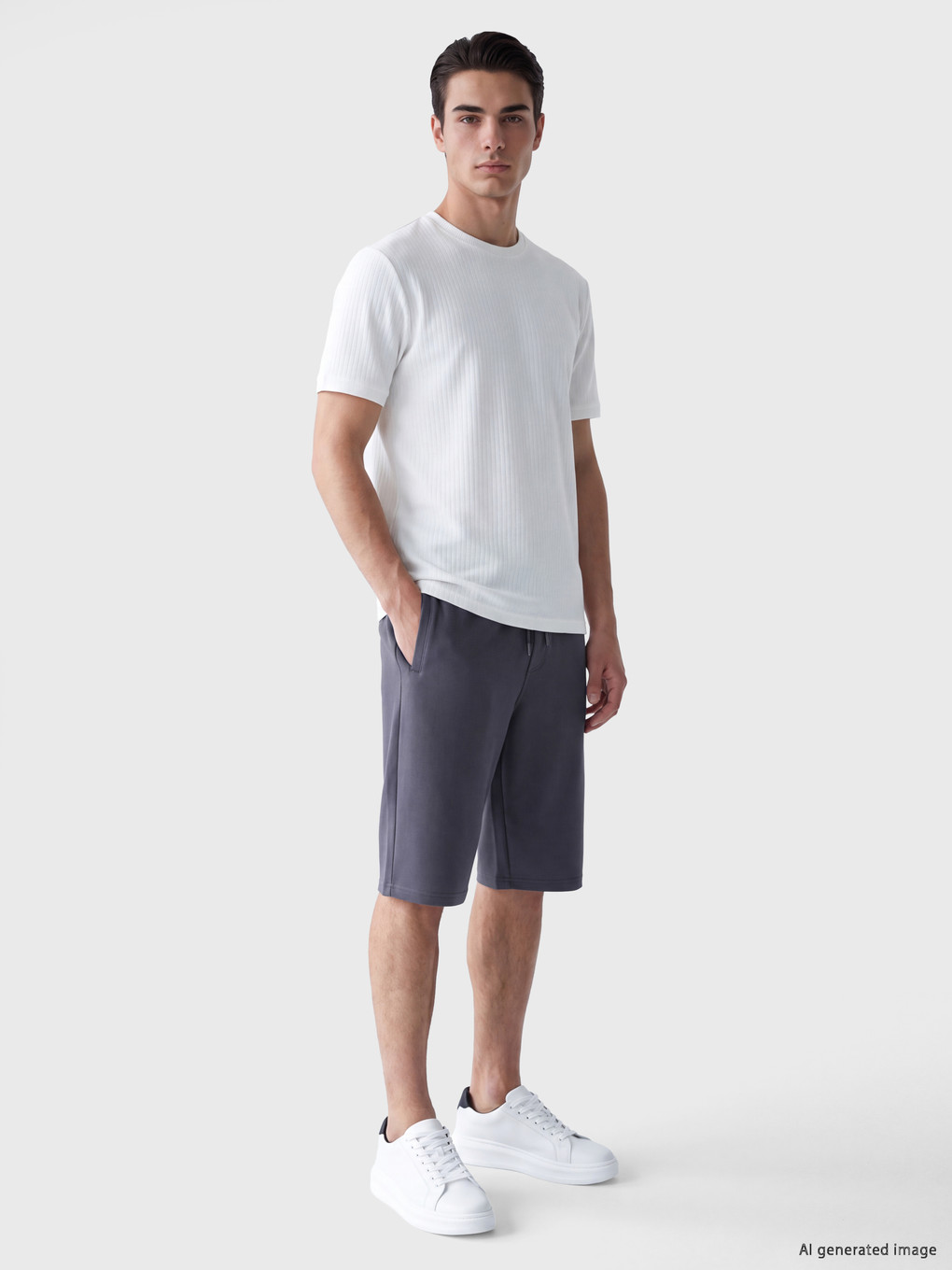 Antrasit Regular Fit Erkek Roller Şort