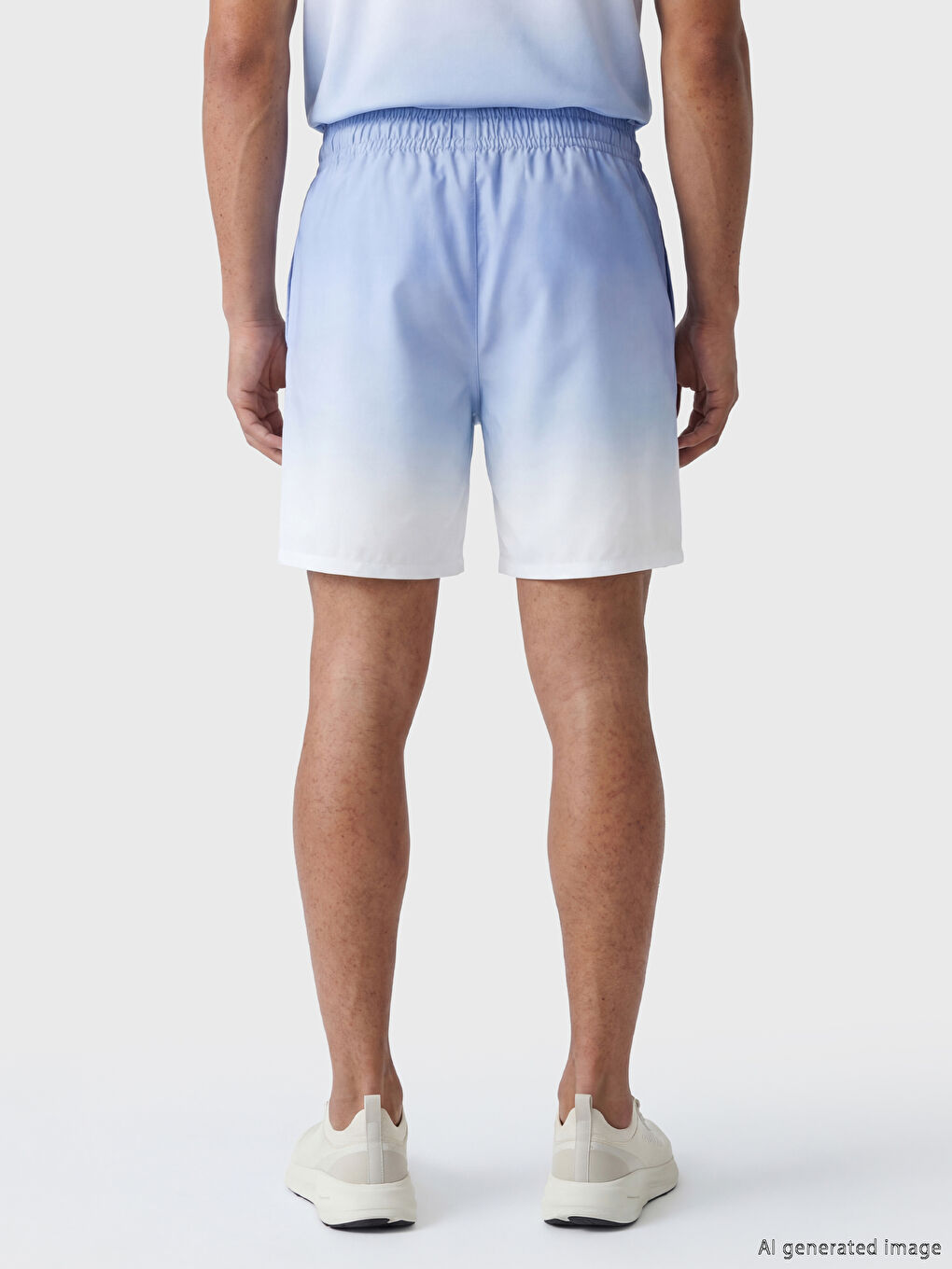 Lila Regular Fit Beli Lastikli Baskılı Erkek Spor Şort-3