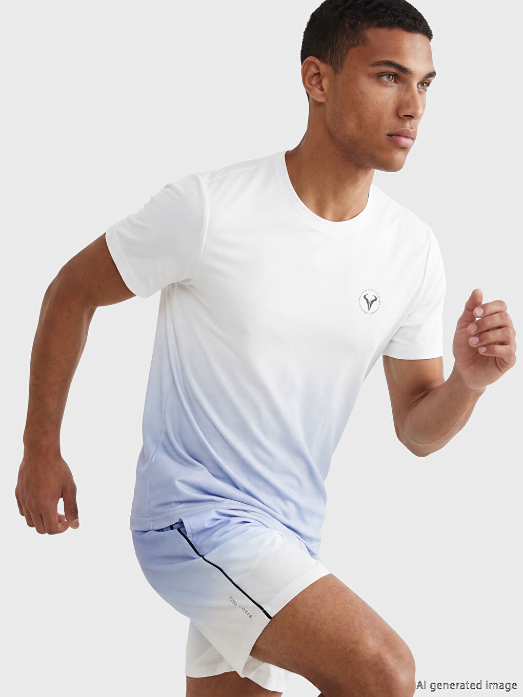 Rundhalsausschnitt Bedrucktes Herren T-Shirt