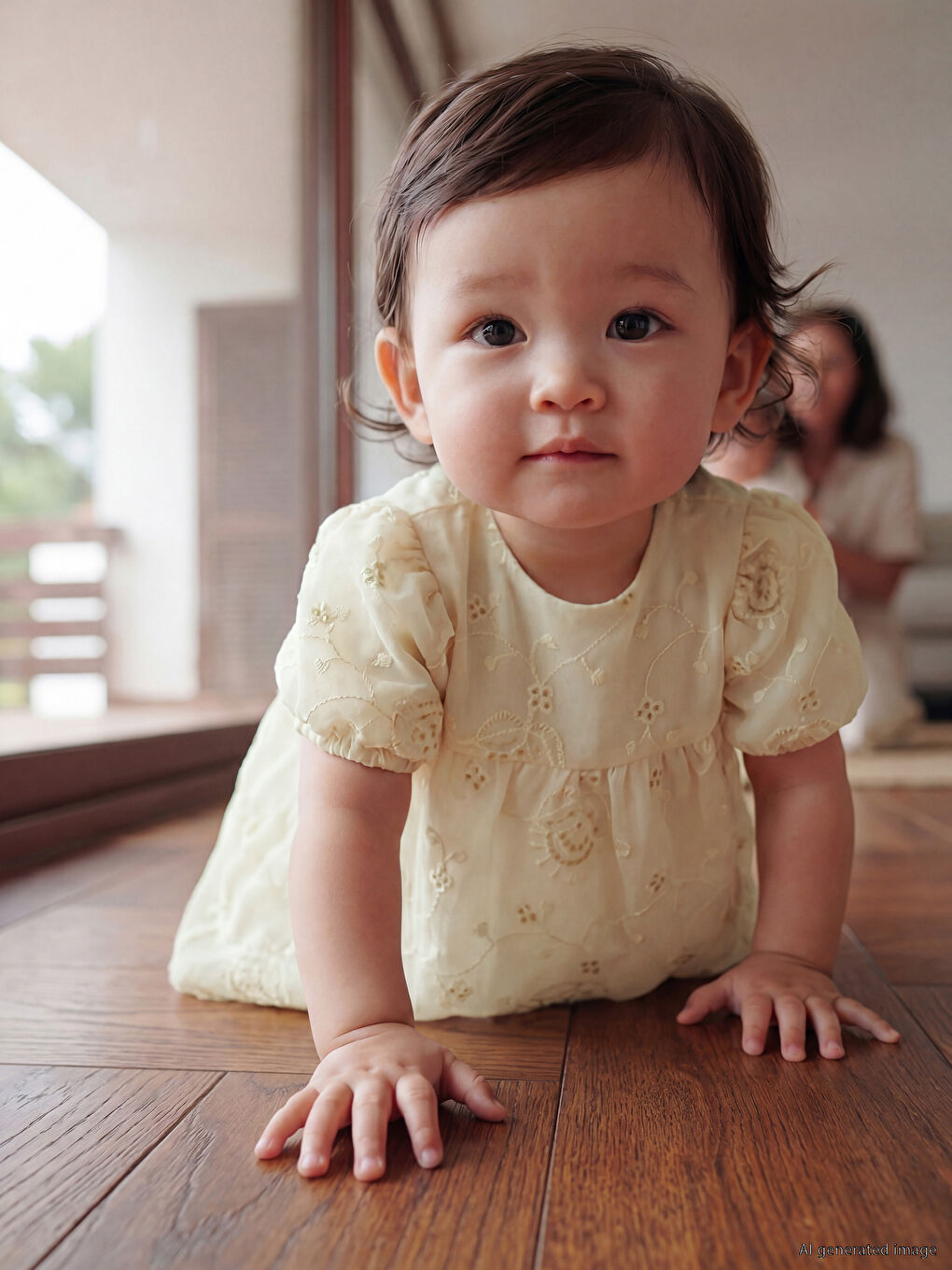 Embroidered Baby Girls' Dress-1