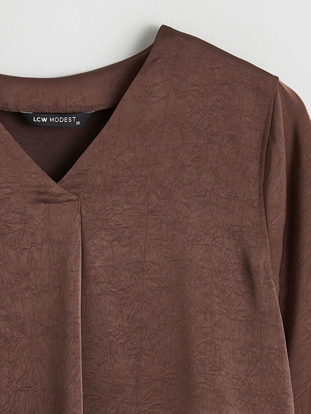 V Neck Oversize Satin Women's Tunic-6