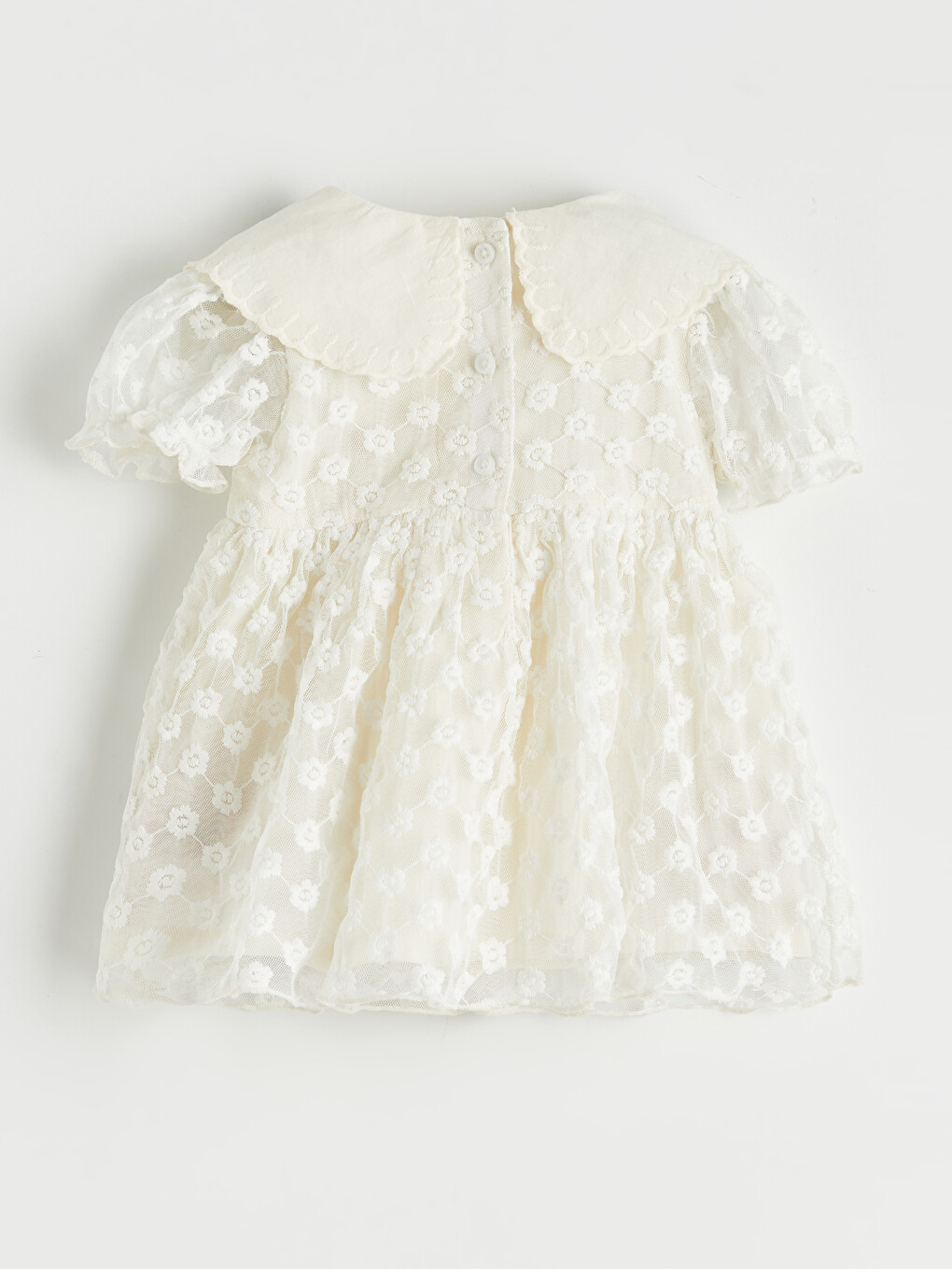 Besticktes Tüllkleid für Baby-Mädchen.-1