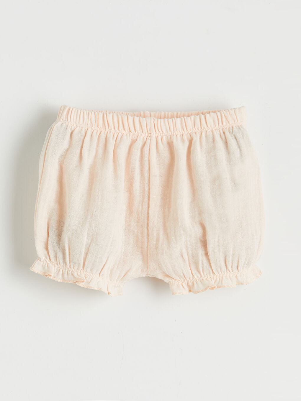 Pembe Kız Bebek Fırfırlı Müslin Çıtçıtlı Body ve Şort-3