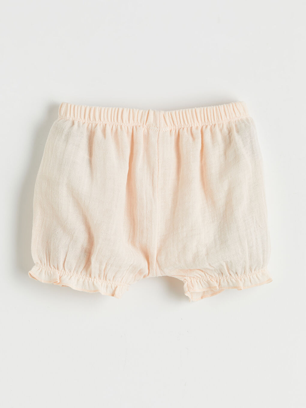 Pembe Kız Bebek Fırfırlı Müslin Çıtçıtlı Body ve Şort-4