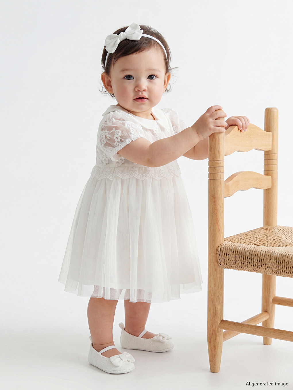 Embroidered Baby Girls' Tutu Dress-1