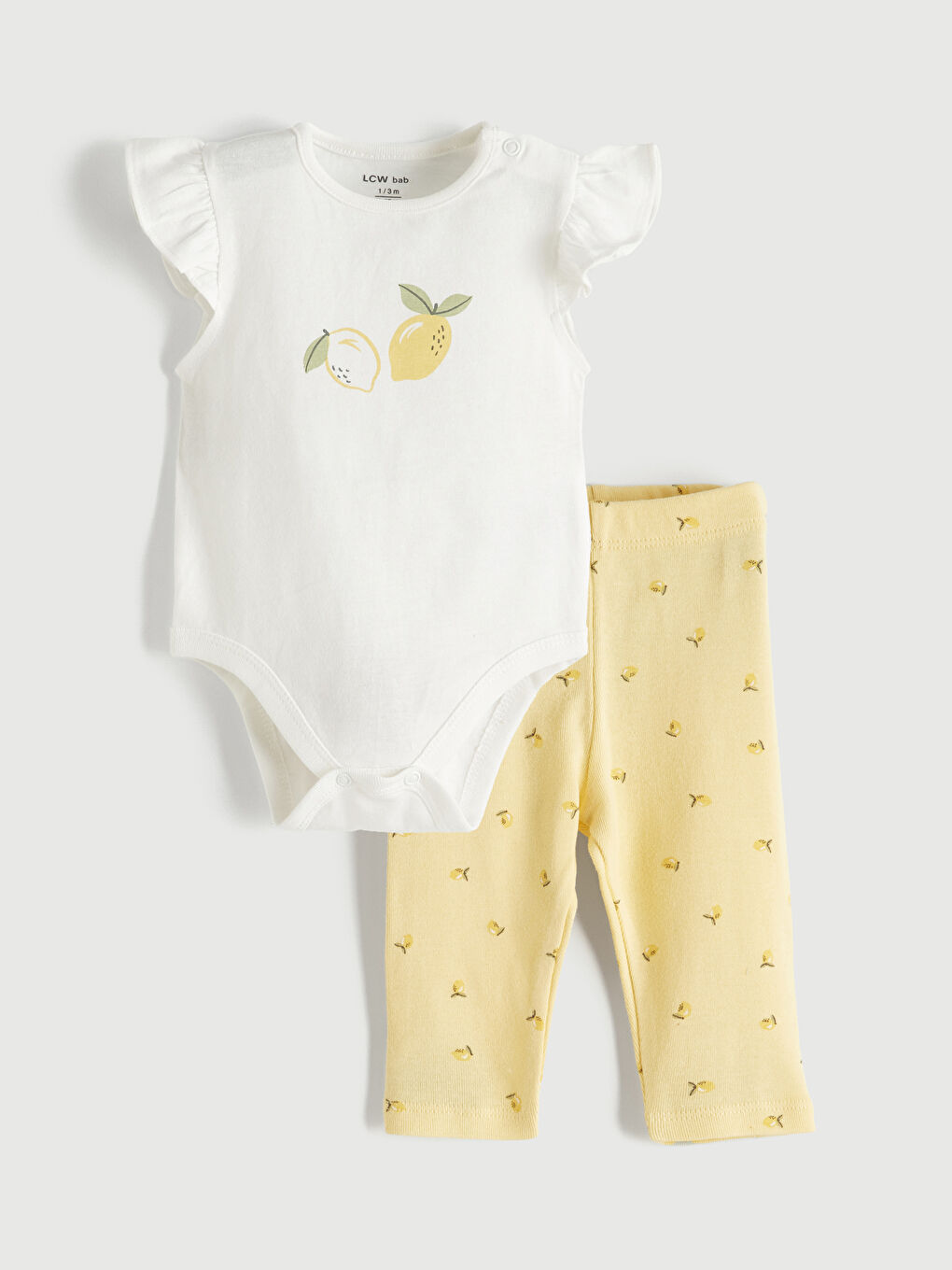 Baby Girl Printed Snap-Closure Bodysuit and Leggings