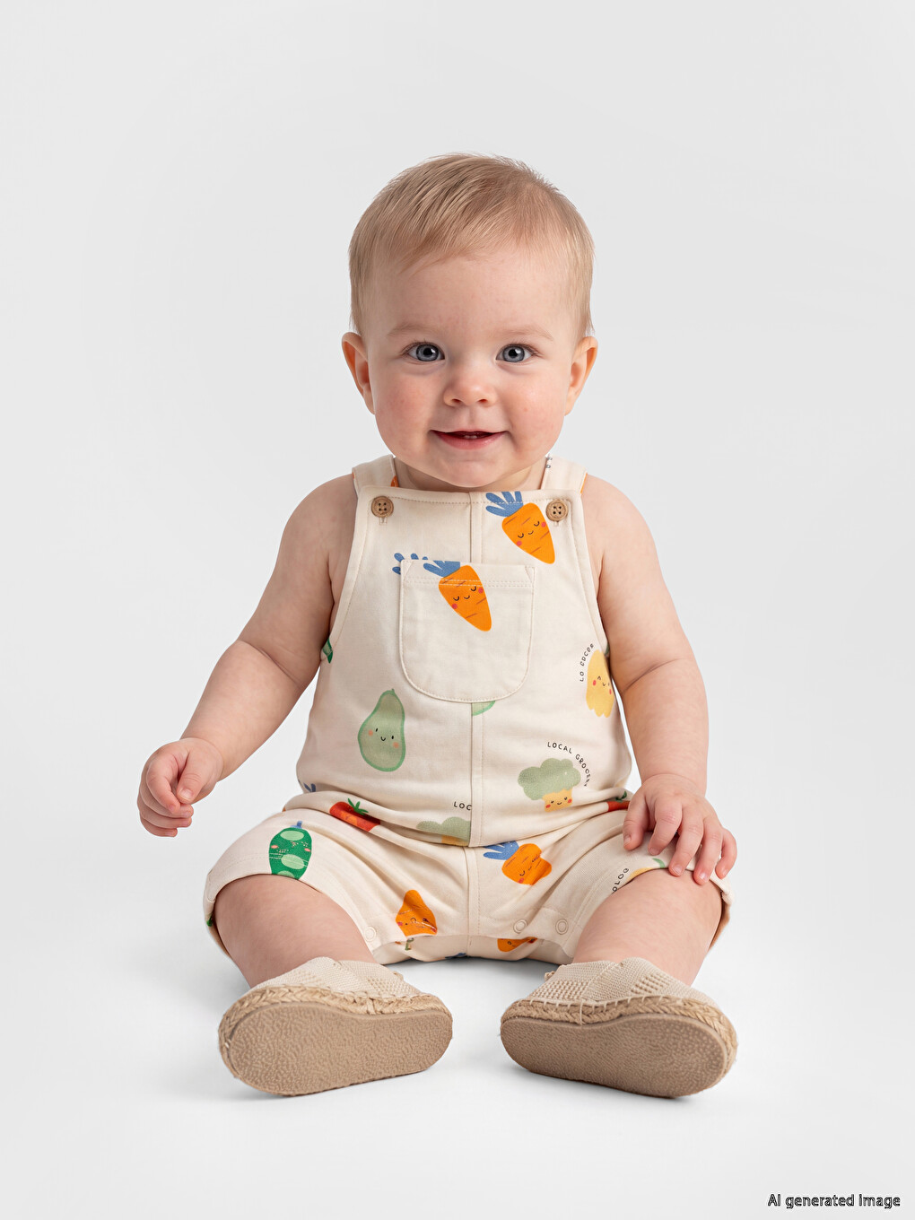 Printed Baby Boys' Dungarees And T-shirt-2
