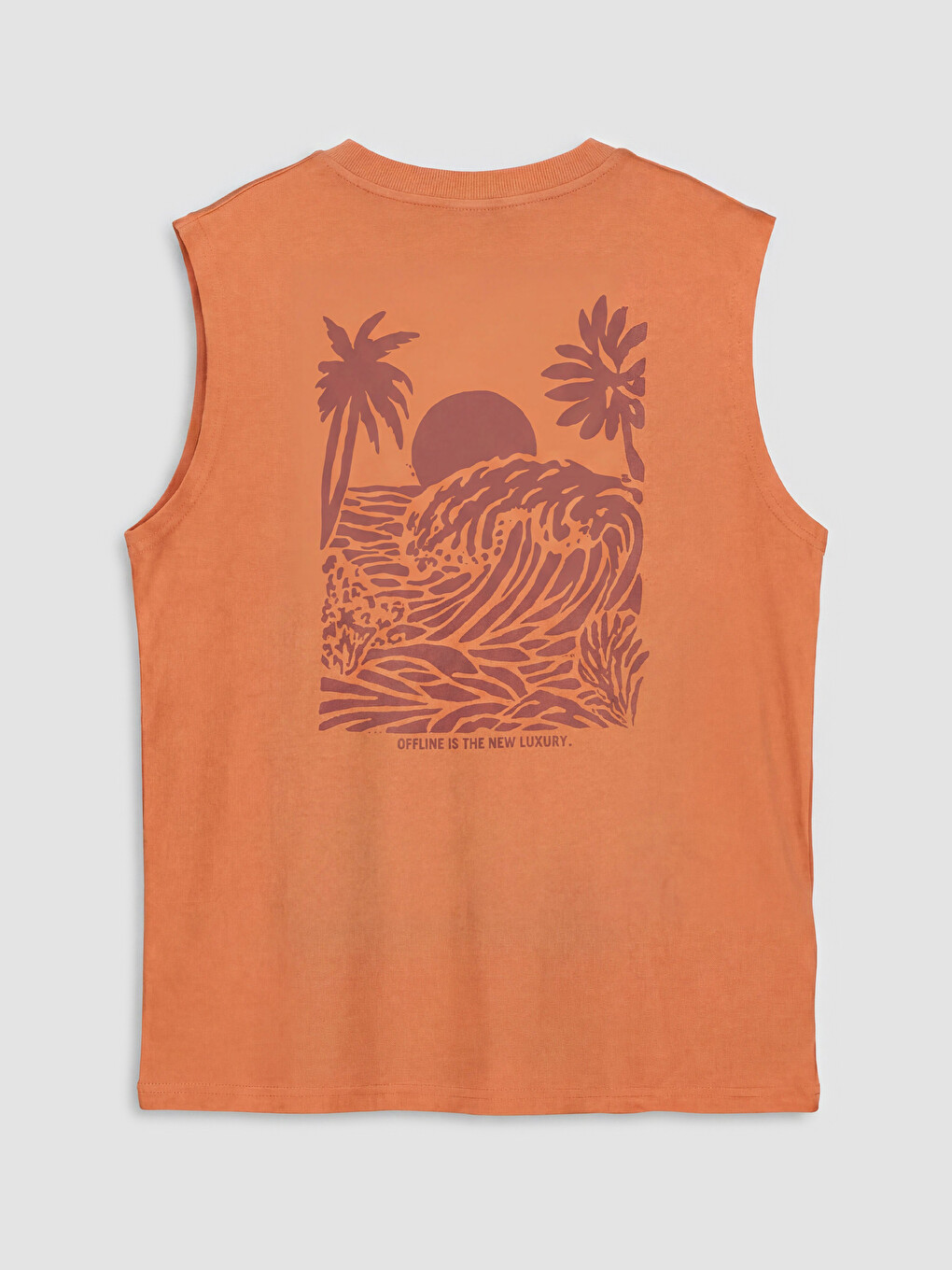 Crew Neck Printed Boys' Tank Top-1
