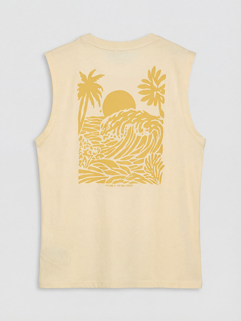 Sarı Bisiklet Yaka Baskılı Erkek Çocuk Atlet-2