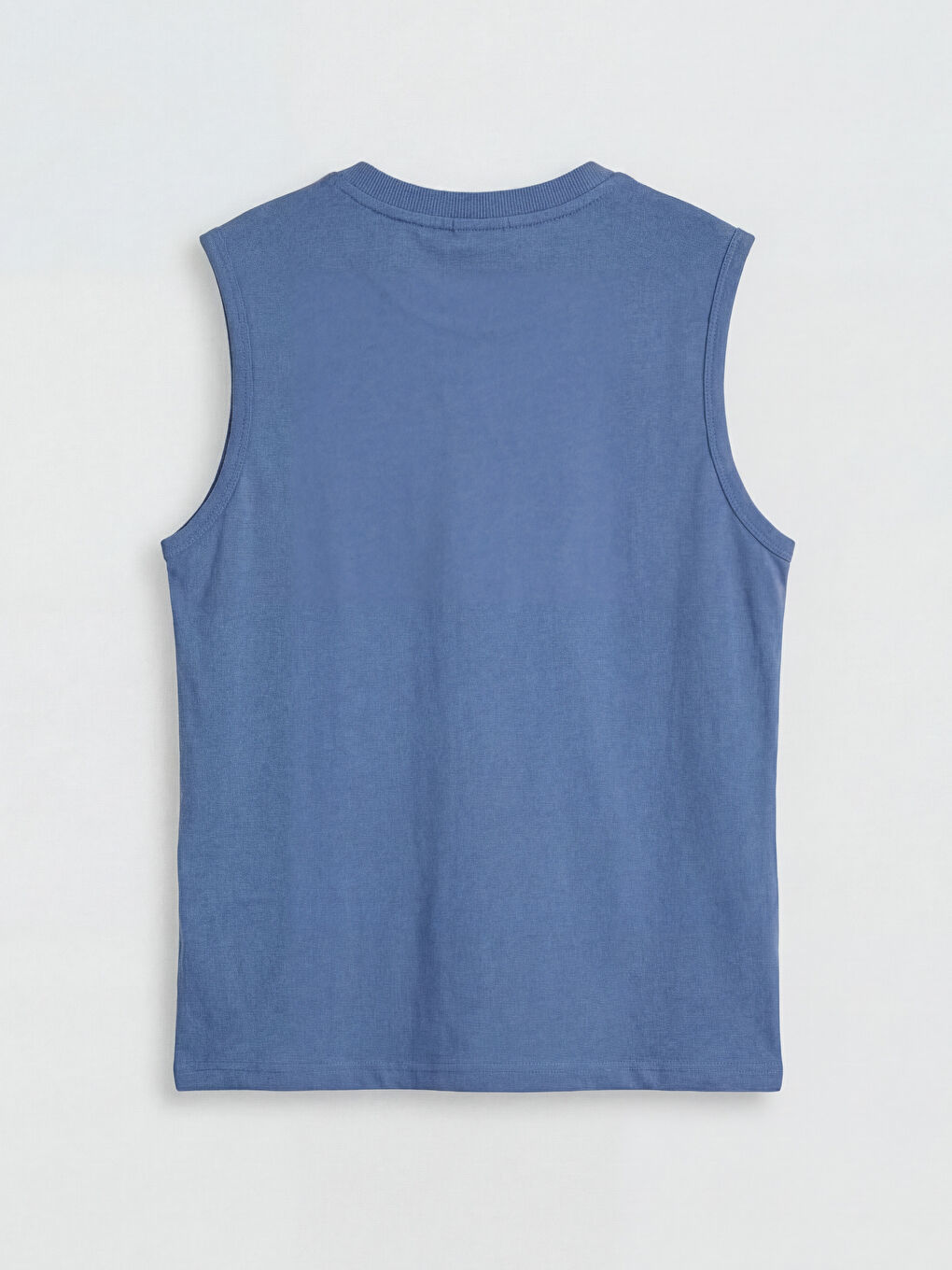 Mavi Bisiklet Yaka Baskılı Erkek Çocuk Atlet-1