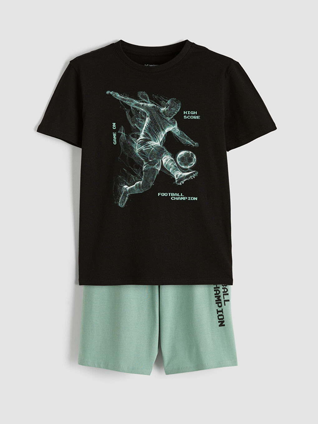 Boy BLACK Shortie Pyjama Set