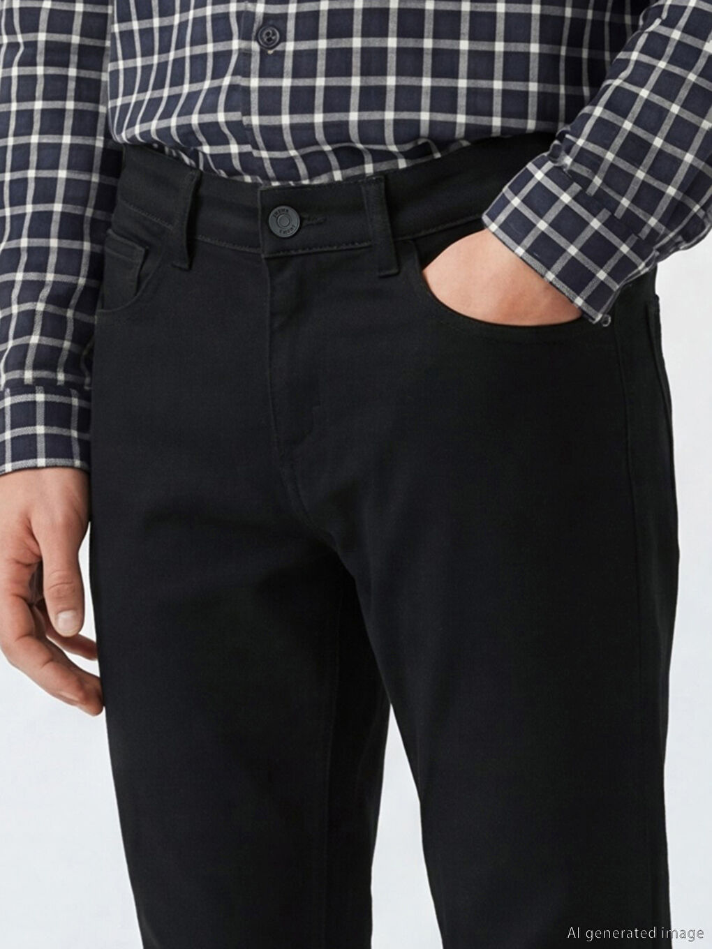 Siyah 760 Slim Fit Erkek Jean Pantolon-2