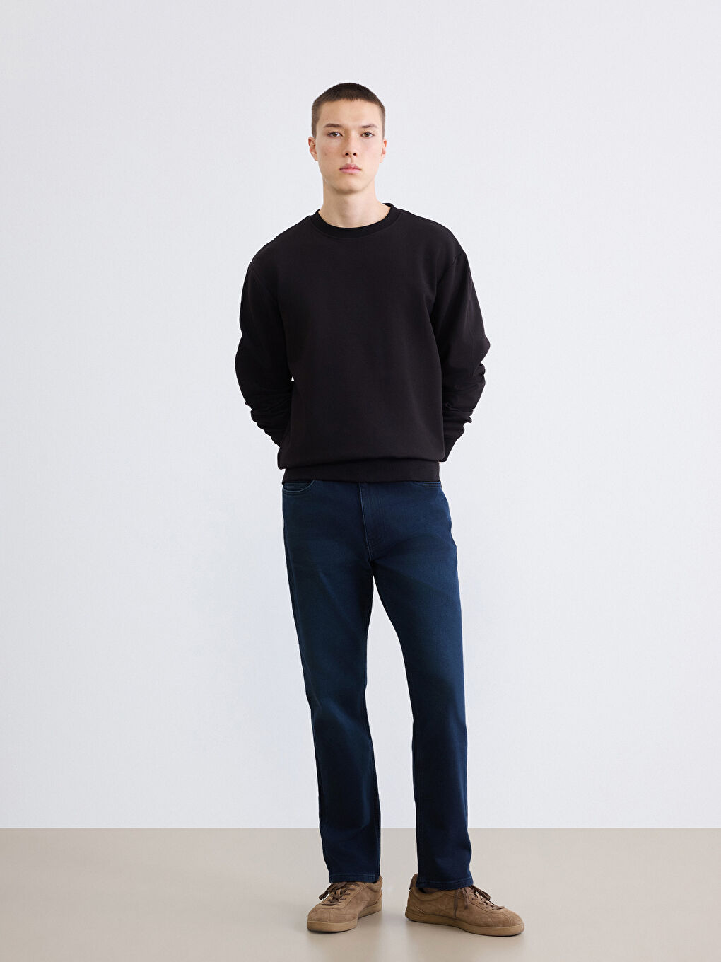 بنطلون جينز رجالي بقصة عادية 779