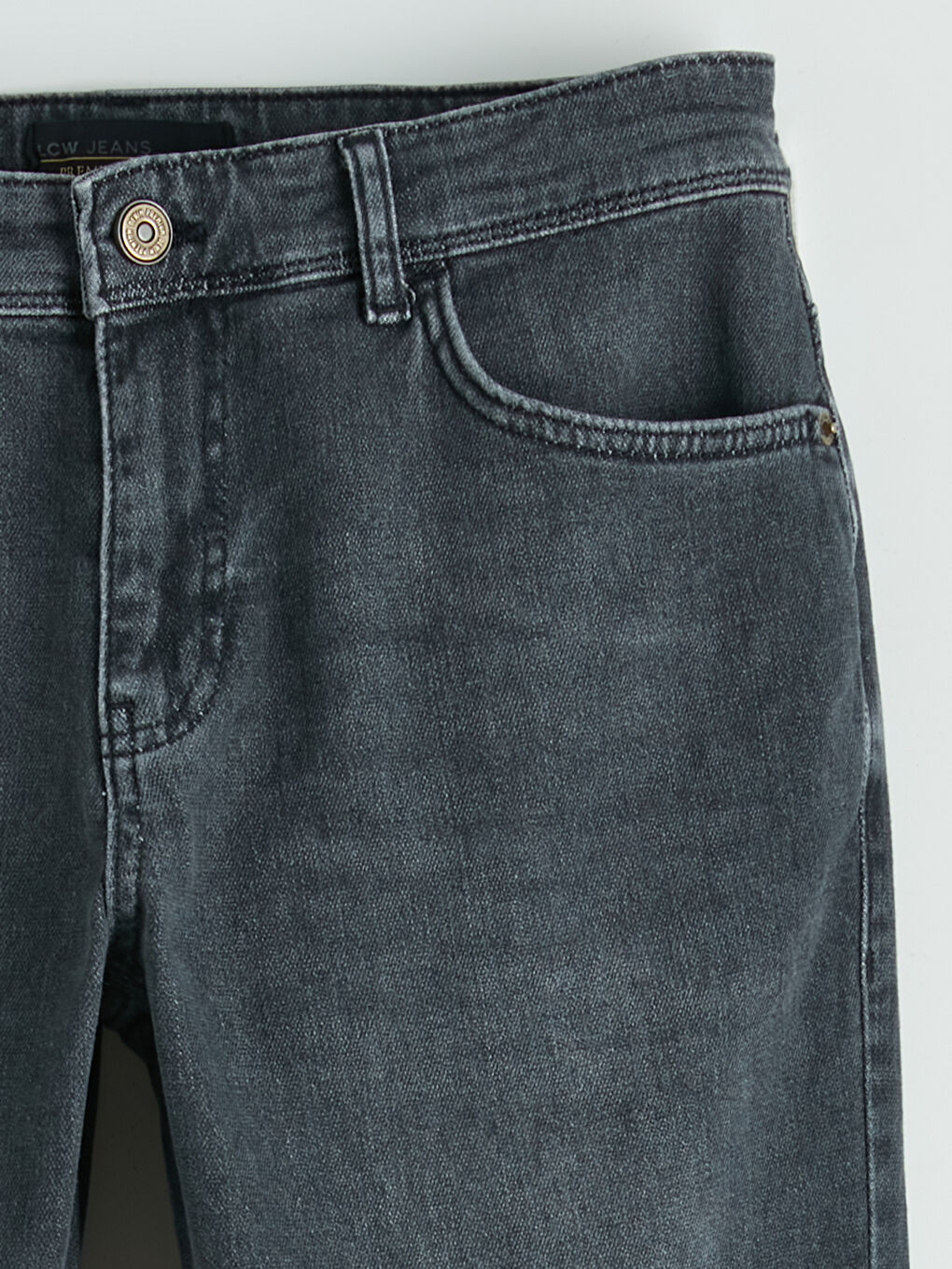 Gri 750 Slim Fit Erkek Jean Pantolon-5