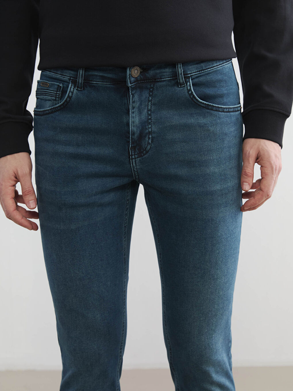 Yeşil 750 Slim Fit Erkek Jean Pantolon-2