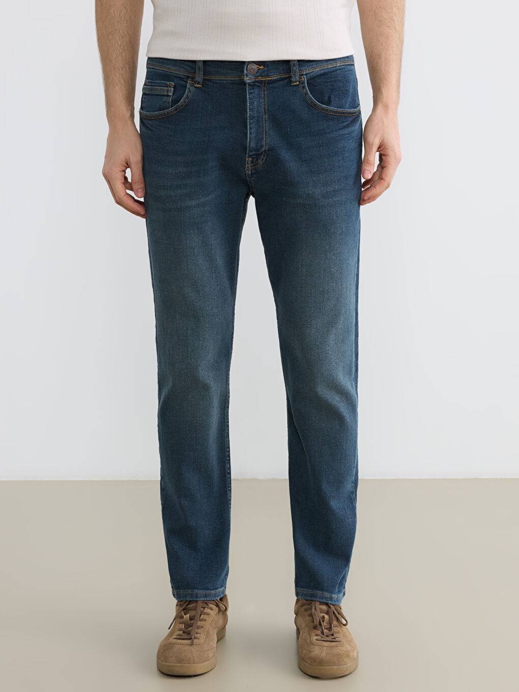 İndigo 730 Havuç Kalıp Erkek Jean Pantolon-1