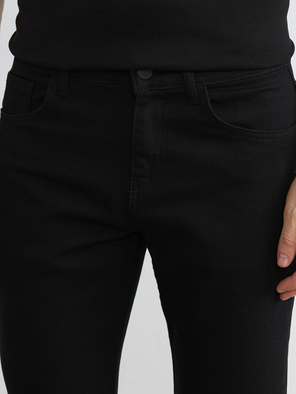 Siyah 730 Carrot Fit Erkek Jean Pantolon-2