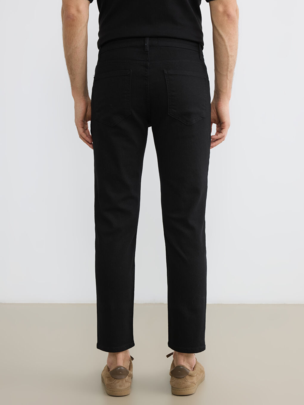 Siyah 730 Carrot Fit Erkek Jean Pantolon-3