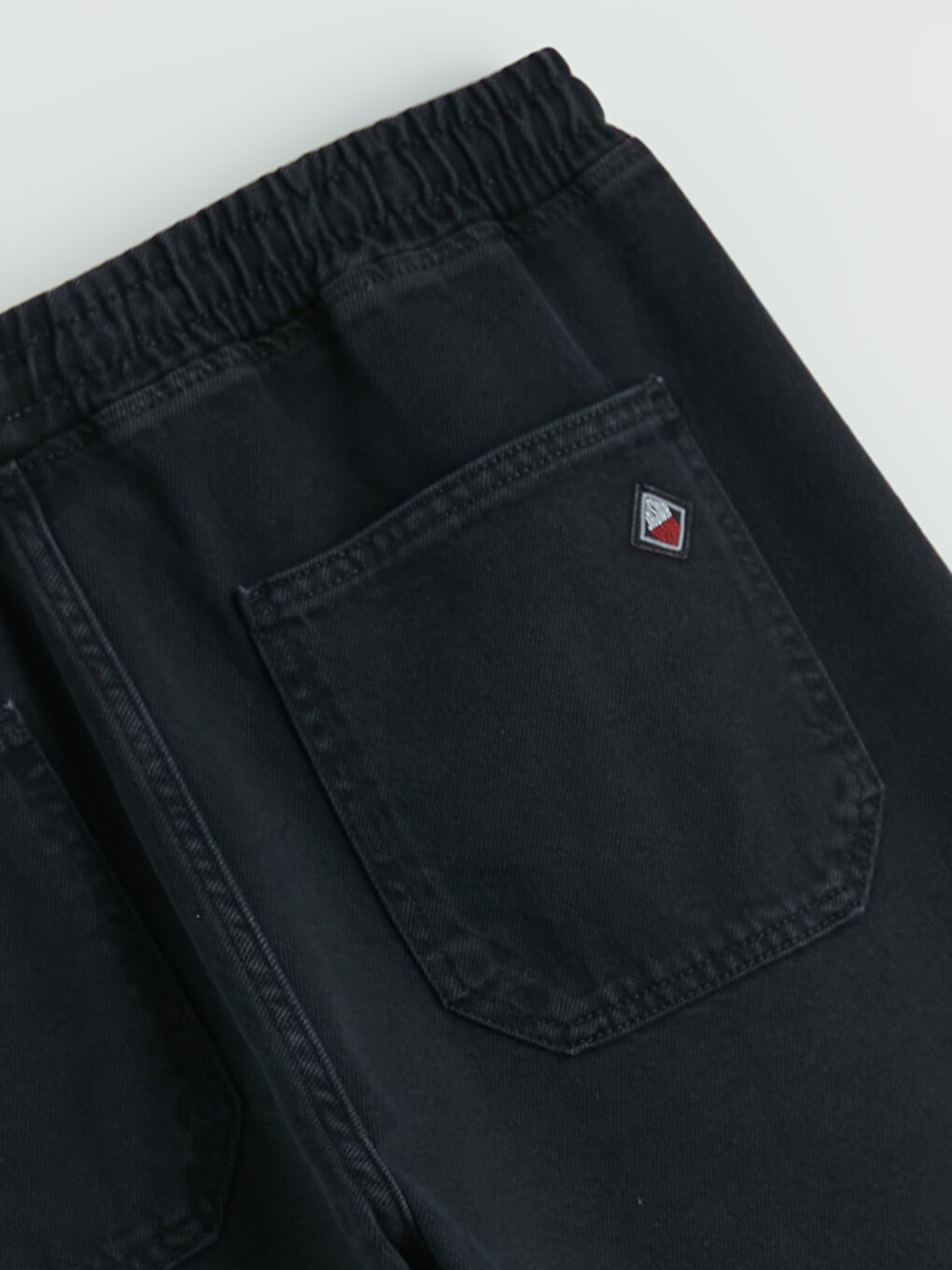 Siyah Straight Fit Erkek Jean Pantolon-7