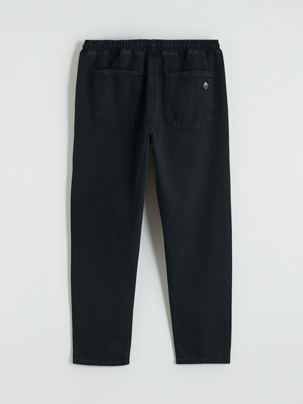 Siyah Straight Fit Erkek Jean Pantolon-8