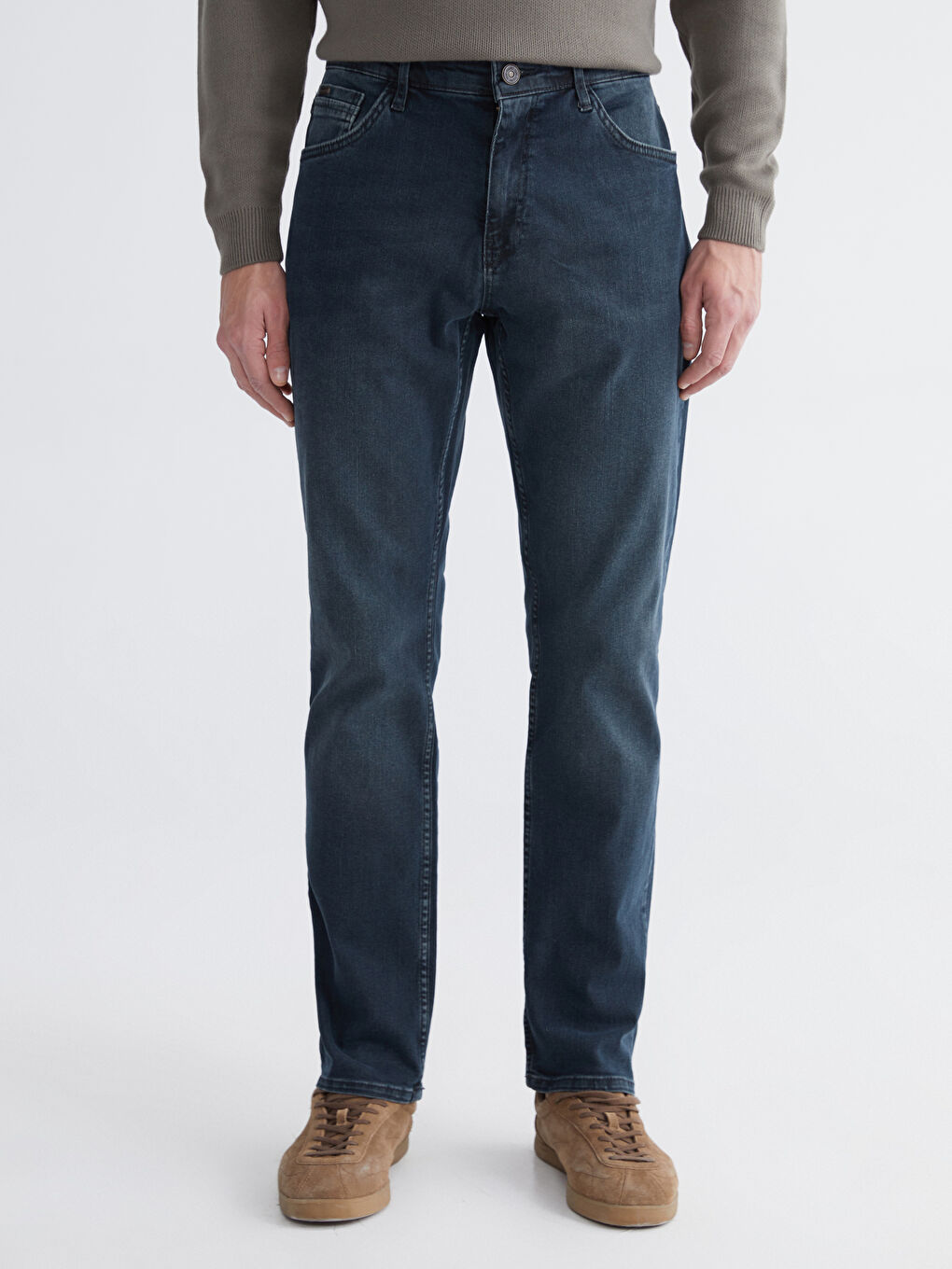 Yeşil 779 Regular Fit Erkek Jean Pantolon-1