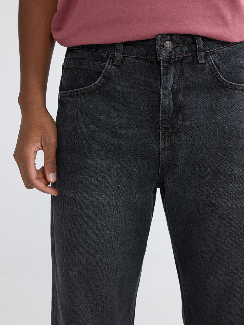 Antrasit 745 Baggy Fit Erkek Jean Pantolon-2