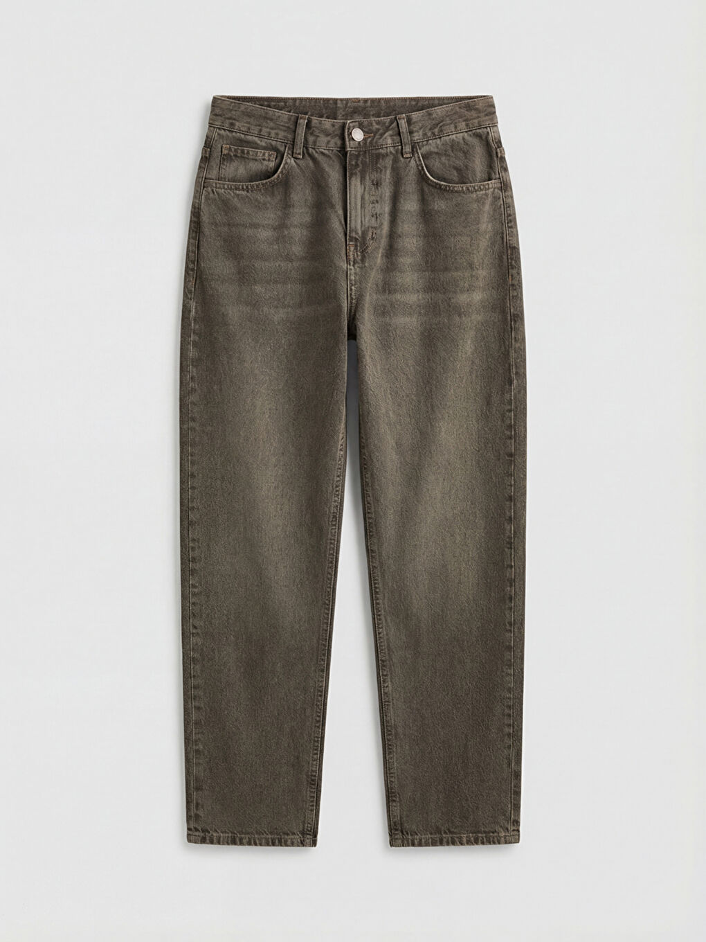 Kahverengi 745 Baggy Fit Erkek Jean Pantolon-4