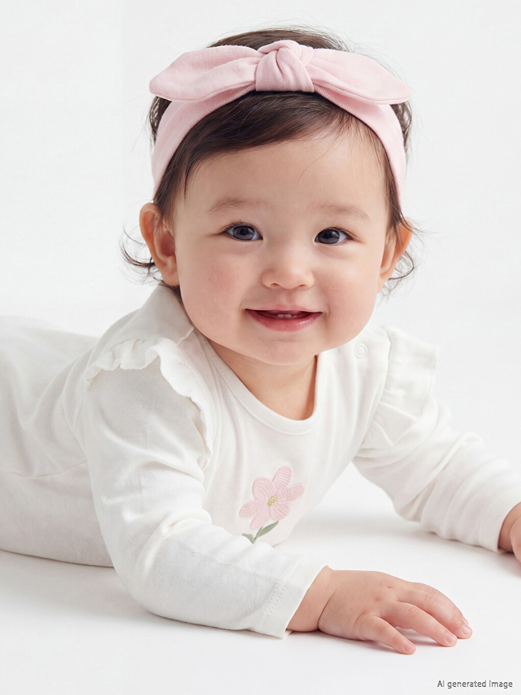 Floral Print Baby Girl Set - A Trio of Delights.-1