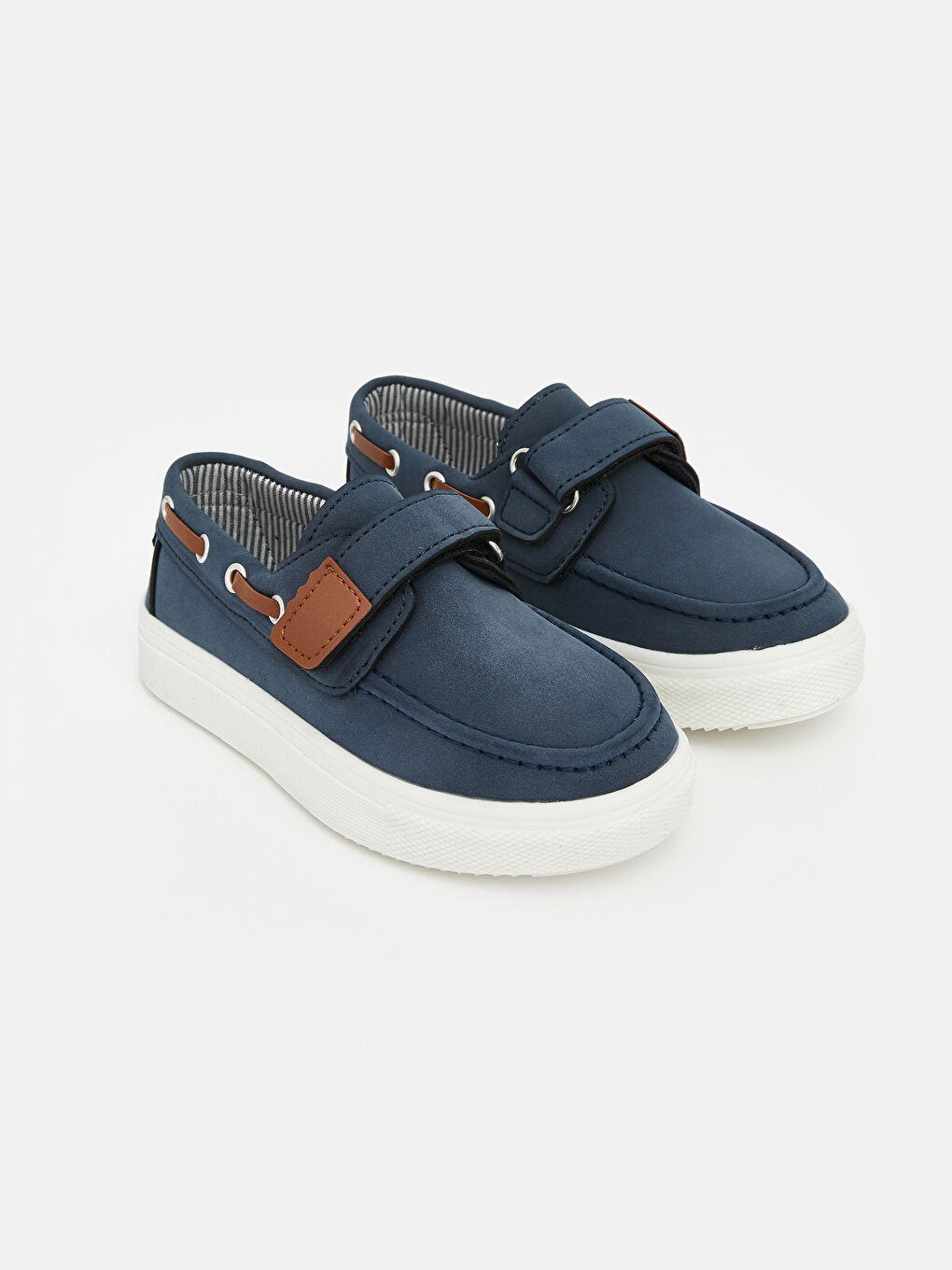 Lacivert Cırt Cırtlı Erkek Çocuk Klasik Ayakkabı