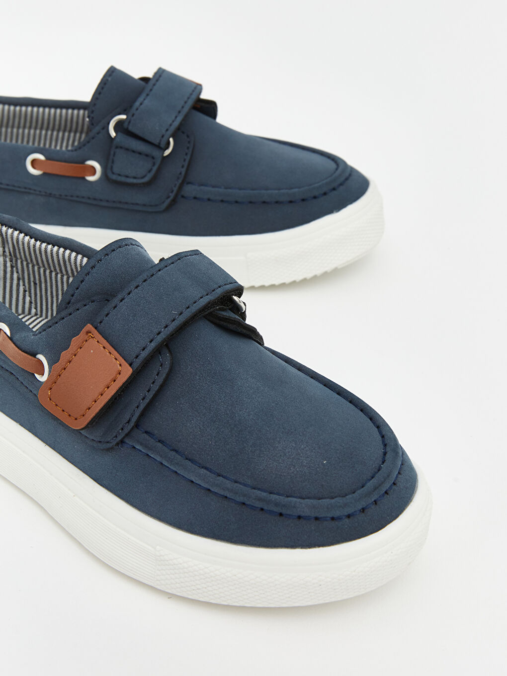 Lacivert Cırt Cırtlı Erkek Çocuk Klasik Ayakkabı-2