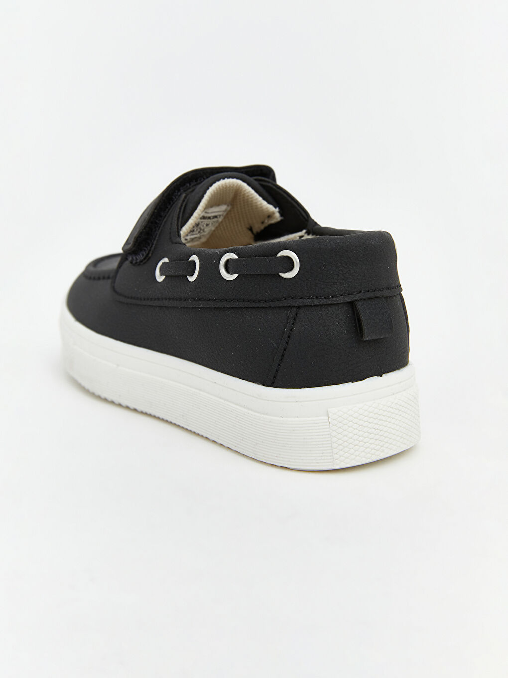 Siyah Süet Görünümlü Erkek Bebek Klasik Ayakkabı-4