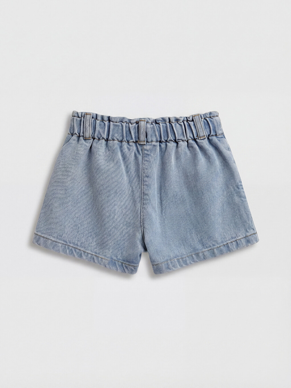 Girls' Embroidered Denim Shorts-2