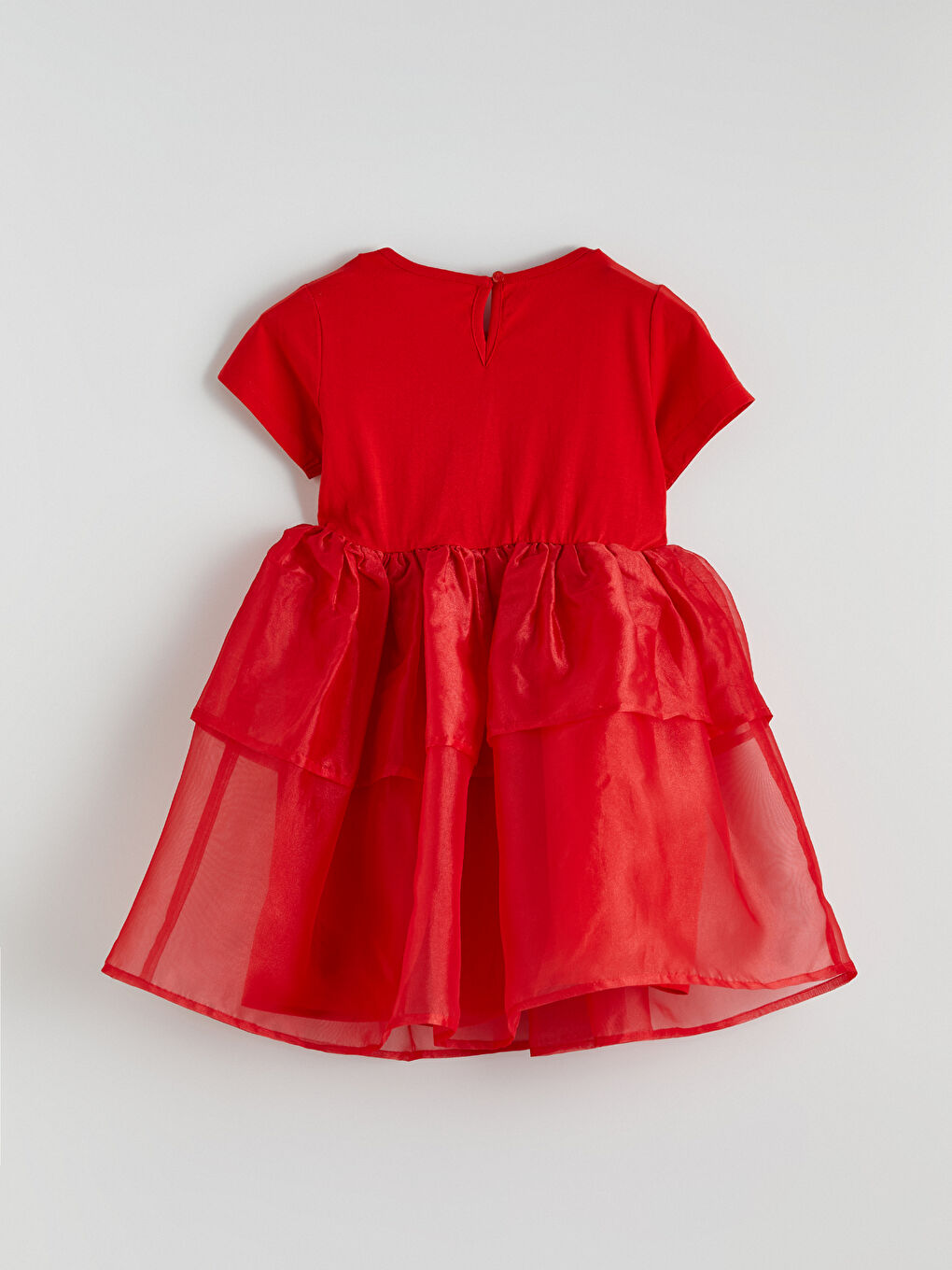 Crew Neck Embroidered Girl Baby Girls Jersey Dress-2