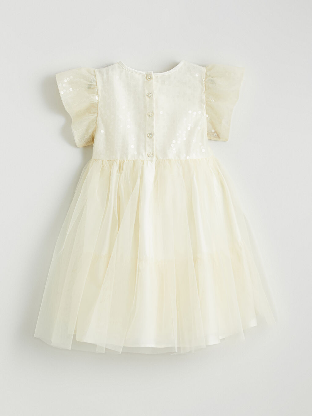 Haljina od tila za devojčice sa detaljem mašne-2
