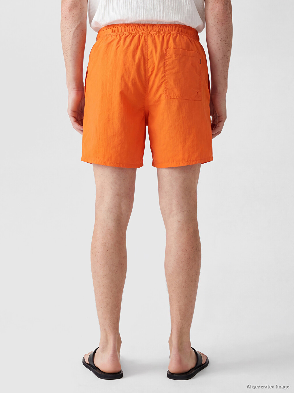 Short Printed Men's Swimming Shorts-3