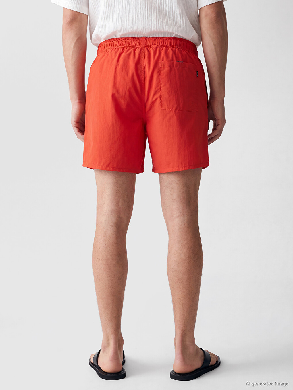Short Printed Men's Swimming Shorts-3