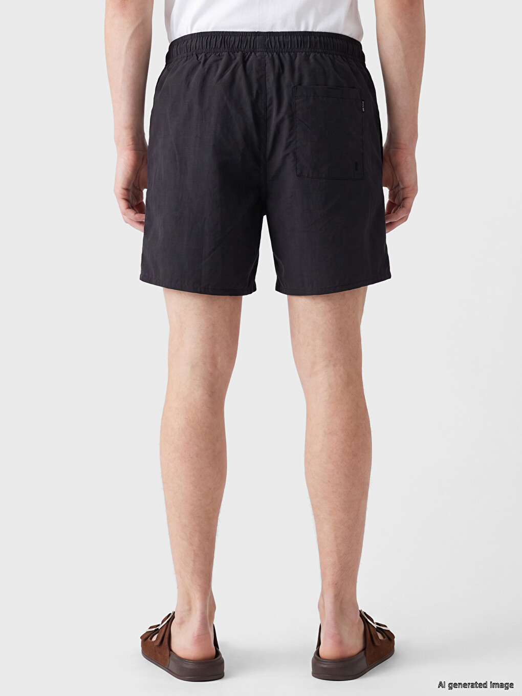 Short Printed Men's Swimming Shorts-3