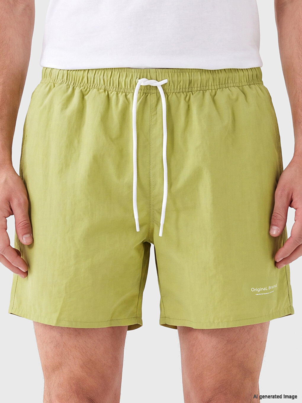 Short Printed Men's Swimming Shorts-2