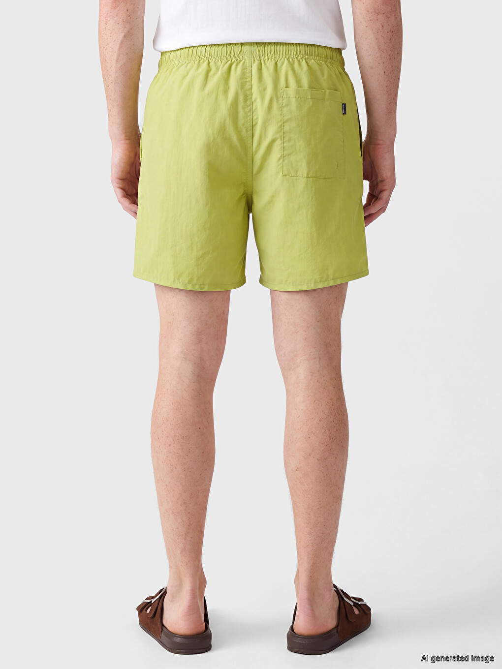 Short Printed Men's Swimming Shorts-3