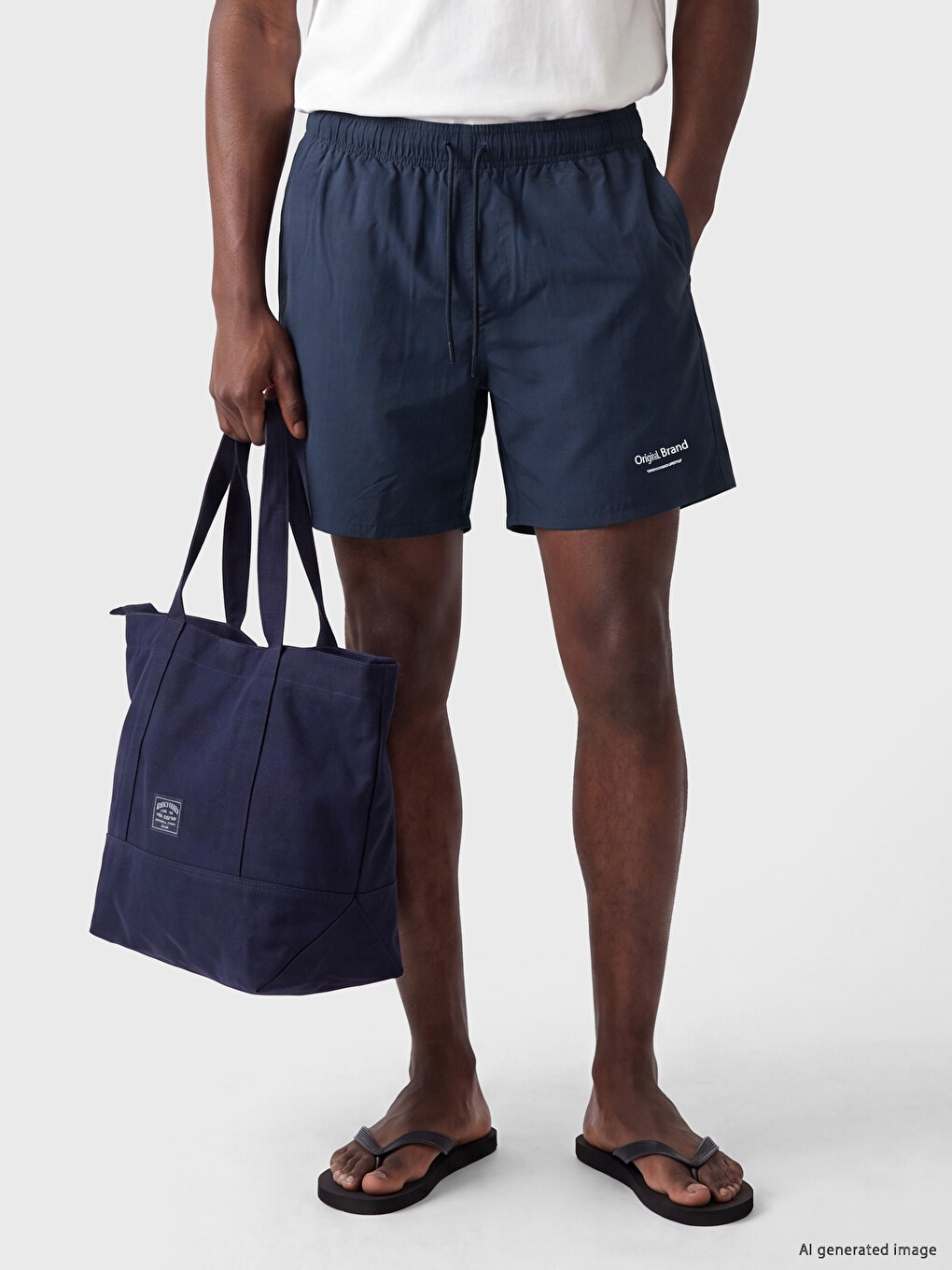 Short Printed Men's Swimming Shorts