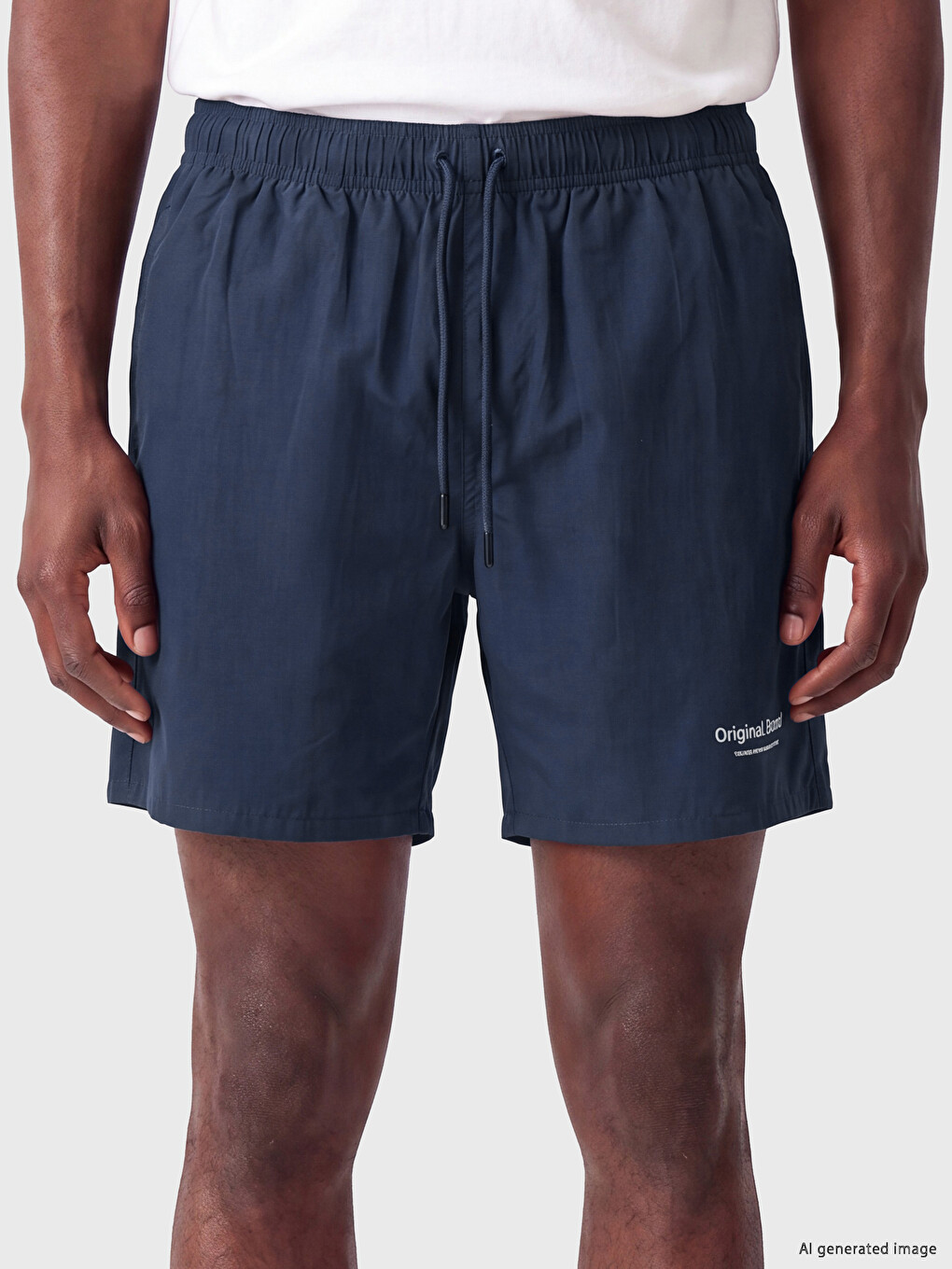 Short Printed Men's Swimming Shorts-2