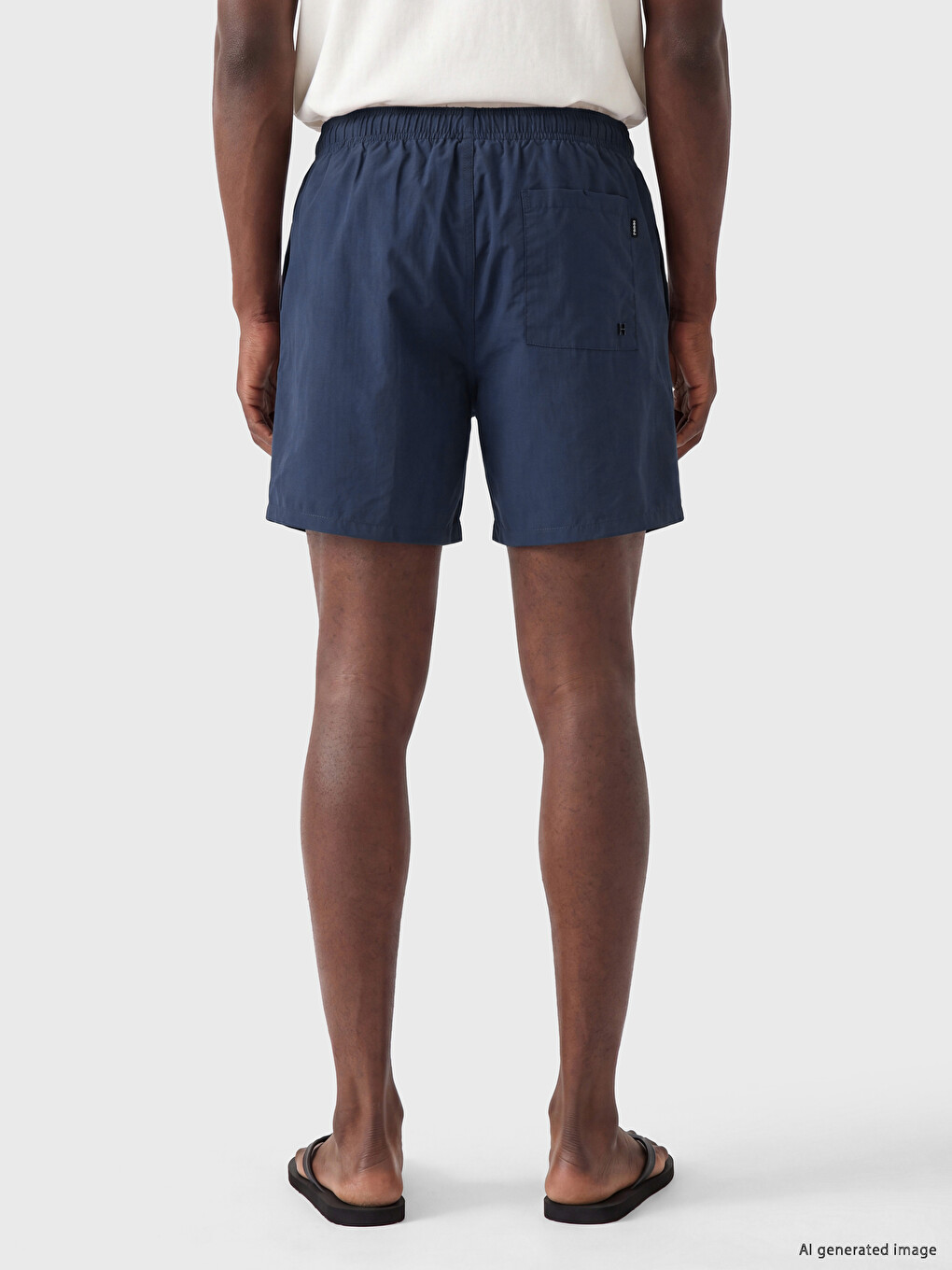Short Printed Men's Swimming Shorts-3