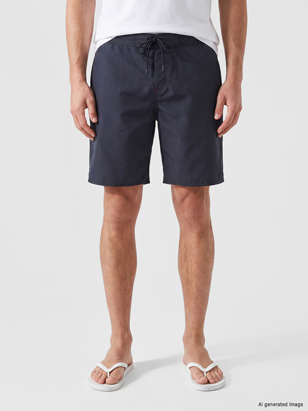 Knee Length Men's Swimming Shorts-1